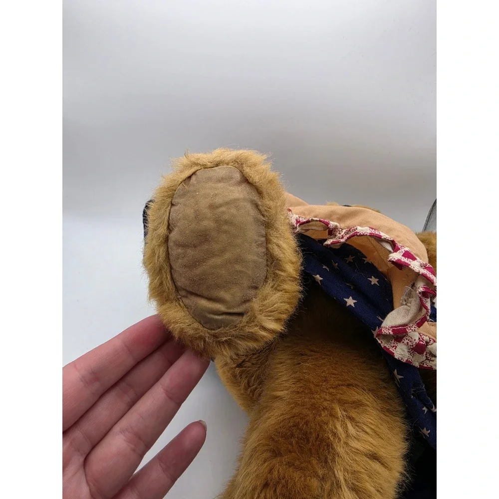 Russ Berrie Amelia Teddy Bear Vintage 1995 Americana Star Dress Plush 9506